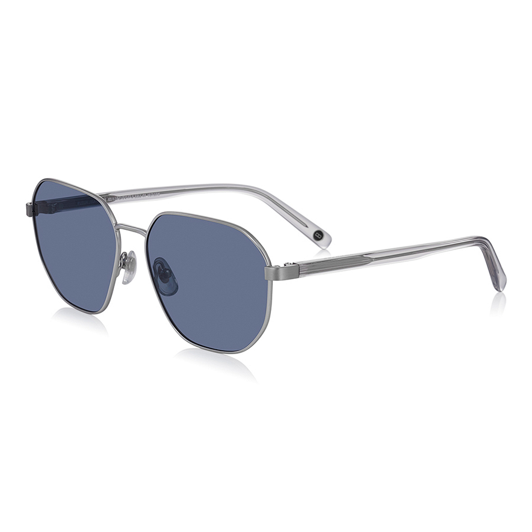 OWNDAYS | SUN Matte Silver Full Rim Polygon right side