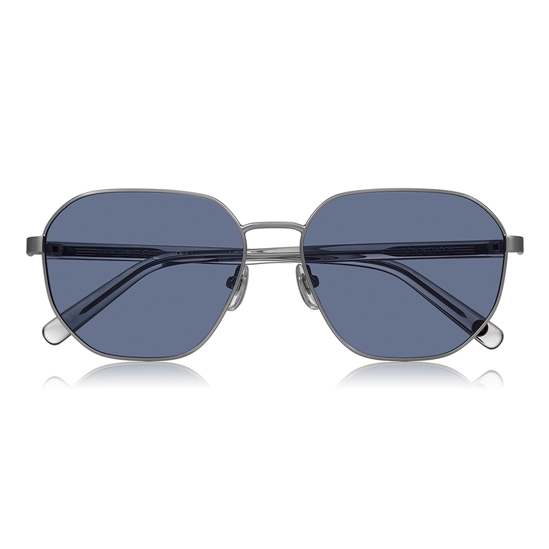 OWNDAYS | SUN Matte Silver Full Rim Polygon right side