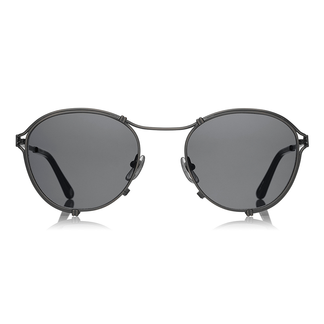 OWNDAYS | SUN Mid Gunmetal Full Rim Oval left side