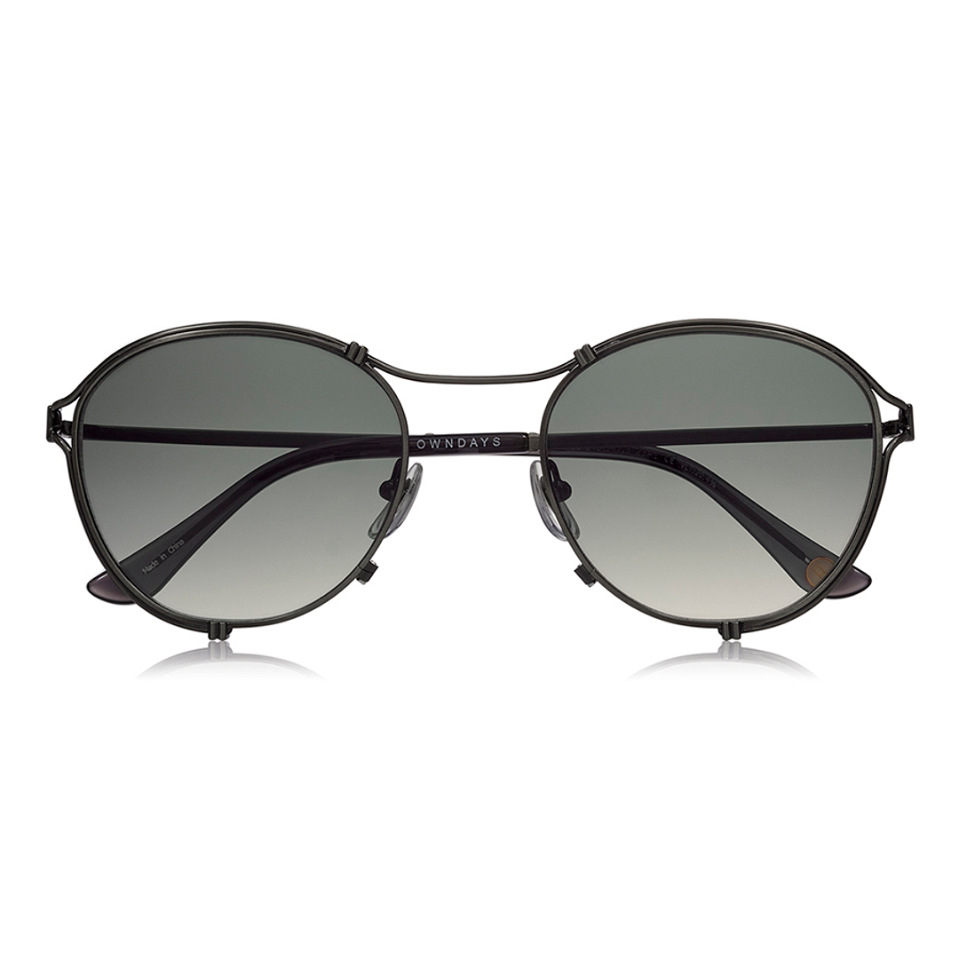 OWNDAYS | SUN Mid Gunmetal Full Rim Oval right side