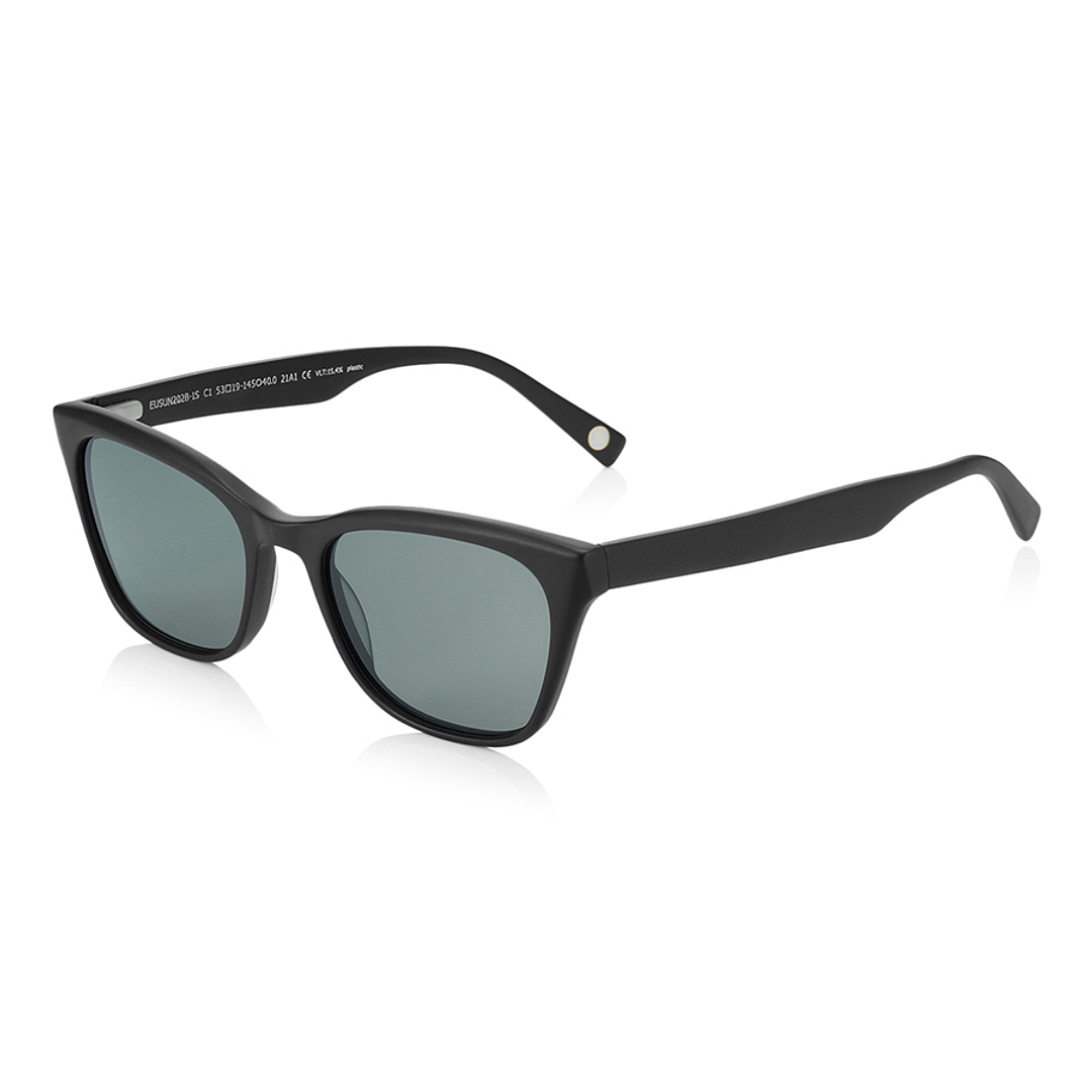 OWNDAYS | SUN Matte Black Full Rim Boston right side