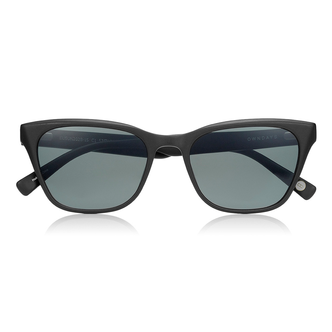 OWNDAYS | SUN Matte Black Full Rim Boston right side