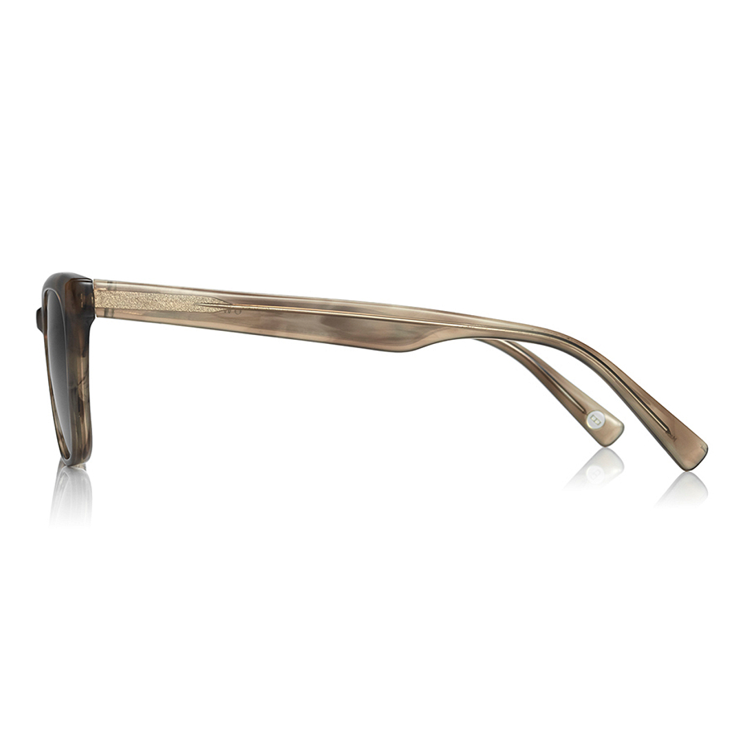OWNDAYS | SUN Clear Brown Full Rim Boston left side