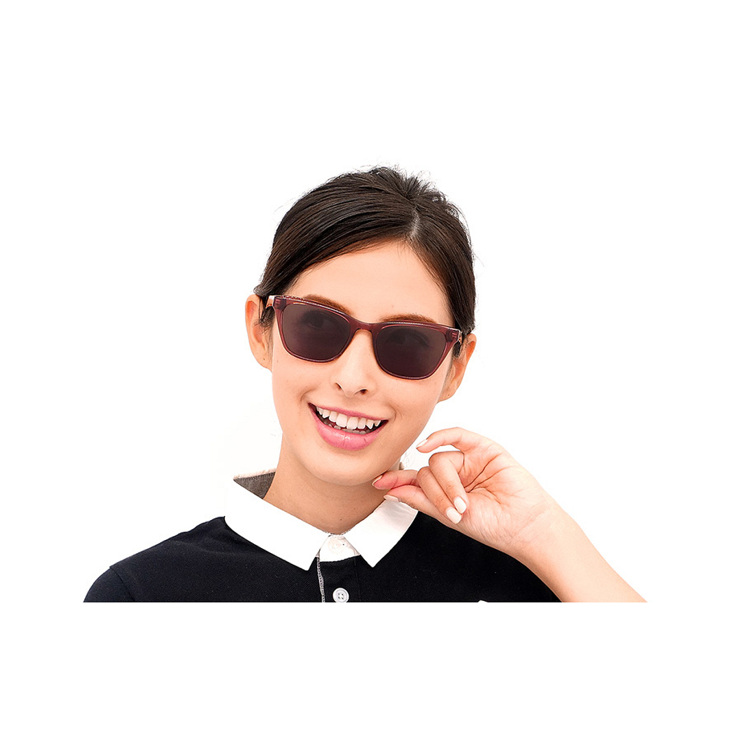 OWNDAYS | SUN Clear Blue Full Rim Boston left side