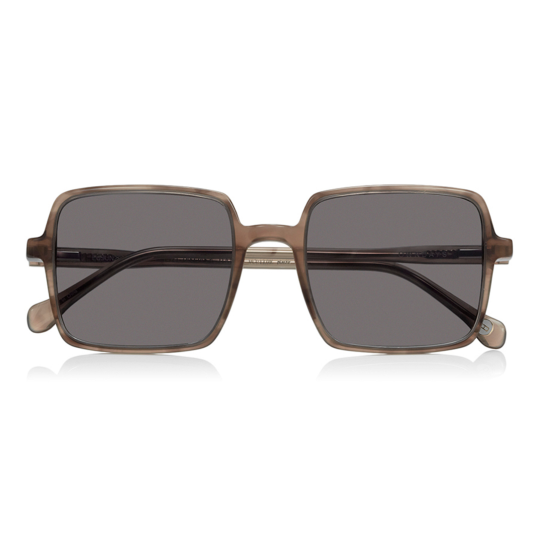 OWNDAYS | SUN Clear Brown Full Rim Square right side