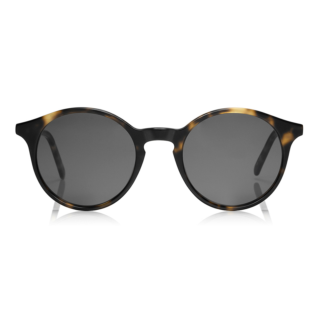 OWNDAYS | SUN Light Brown Full Rim Round left side