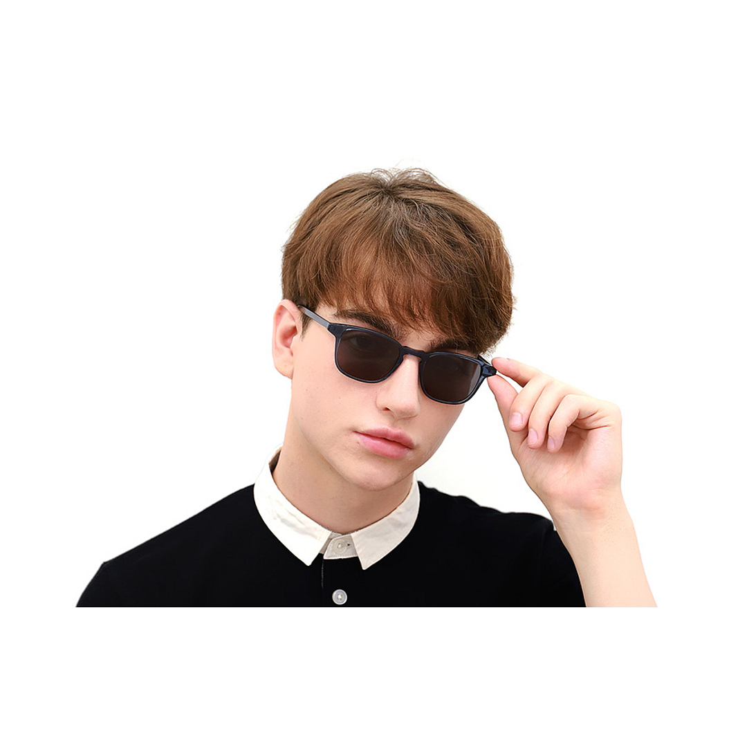 OWNDAYS | SUN Brown Demi Full Rim Square left side