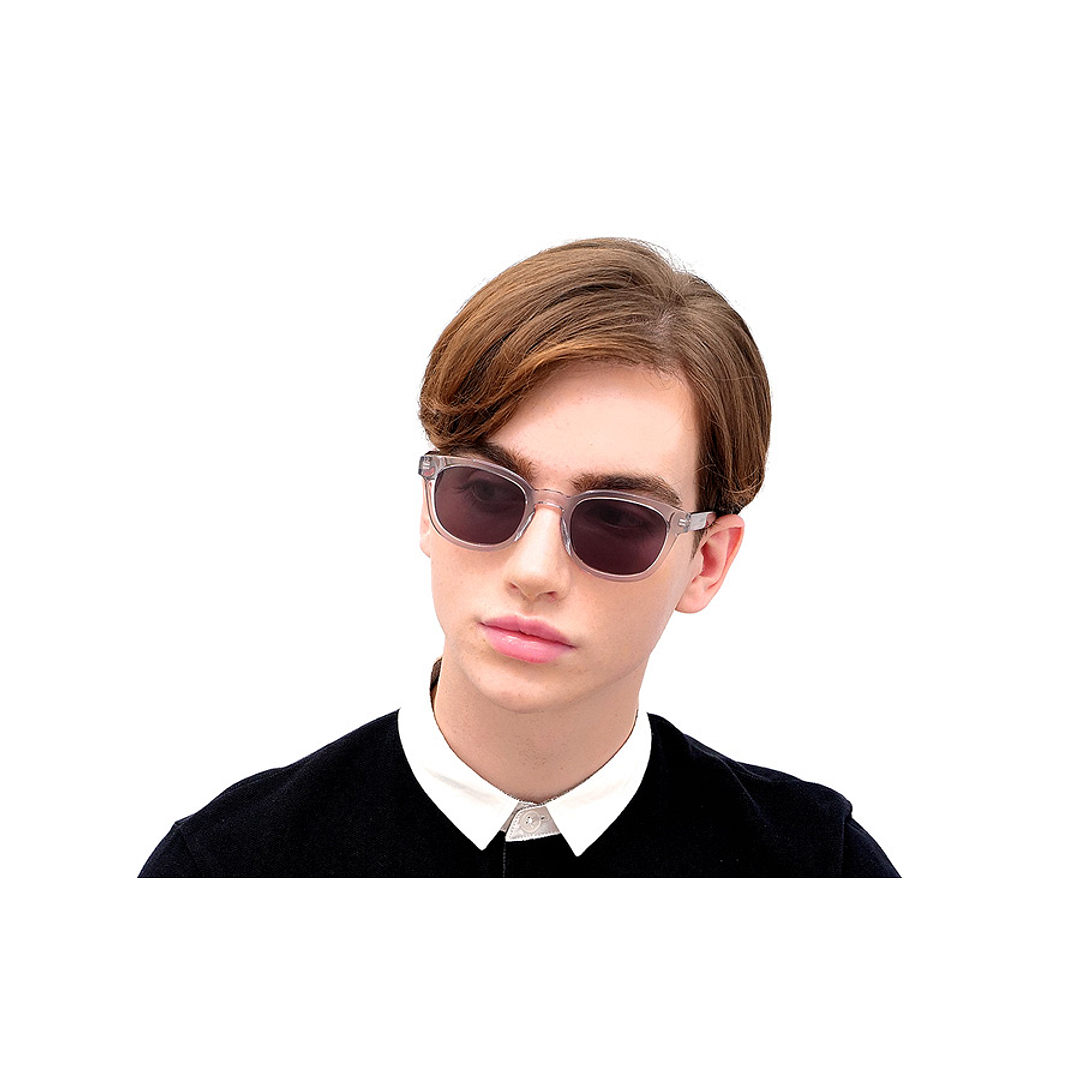 OWNDAYS | SUN Clear Yellow Full Rim Boston left side