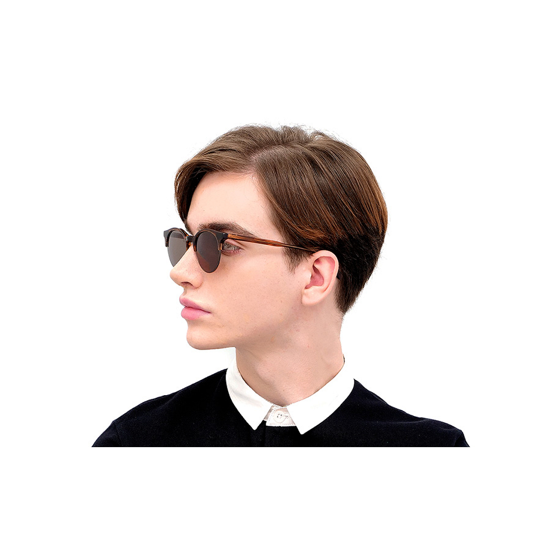 OWNDAYS | SUN Brown Demi Full Rim Round right side