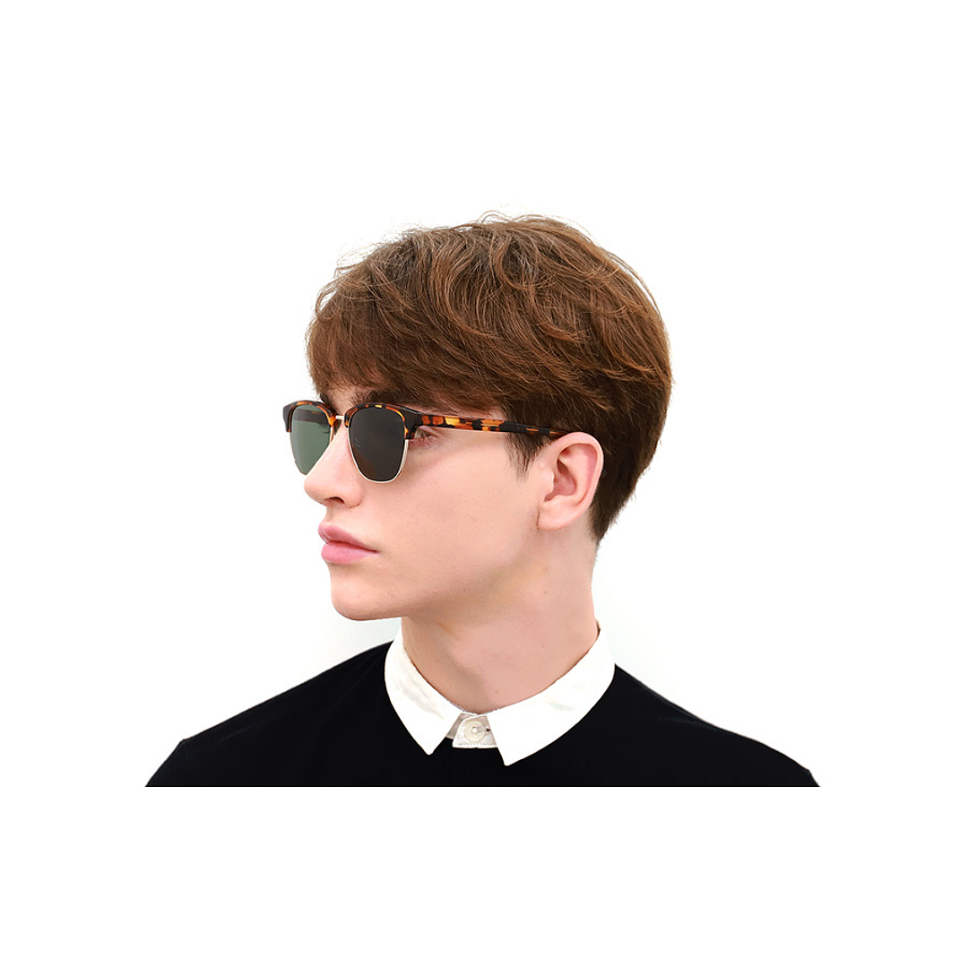 OWNDAYS | SUN Brown Demi Full Rim Square right side