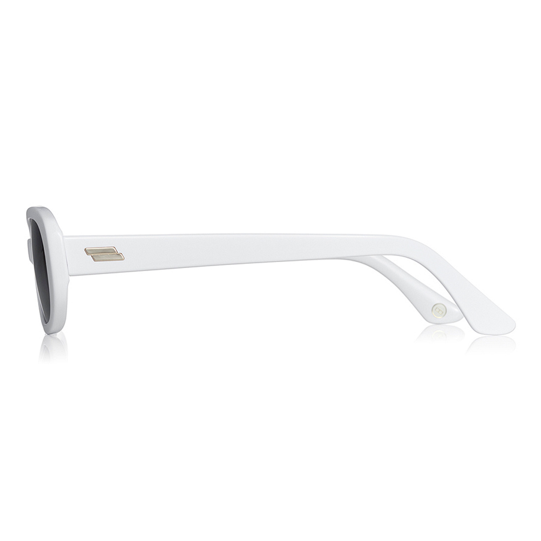 OWNDAYS | SUN White Full Rim Oval left side
