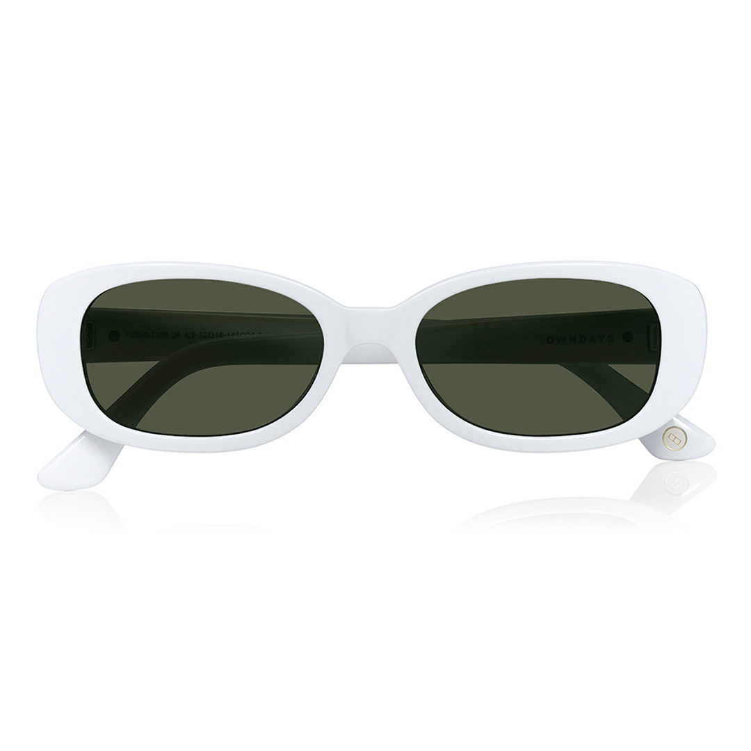 OWNDAYS | SUN White Full Rim Oval right side