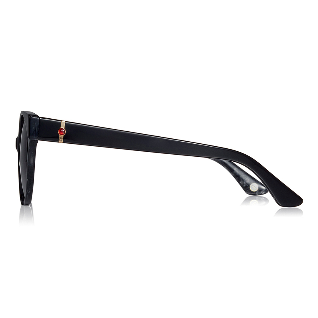 OWNDAYS | SUN Black Full Rim Fox left side