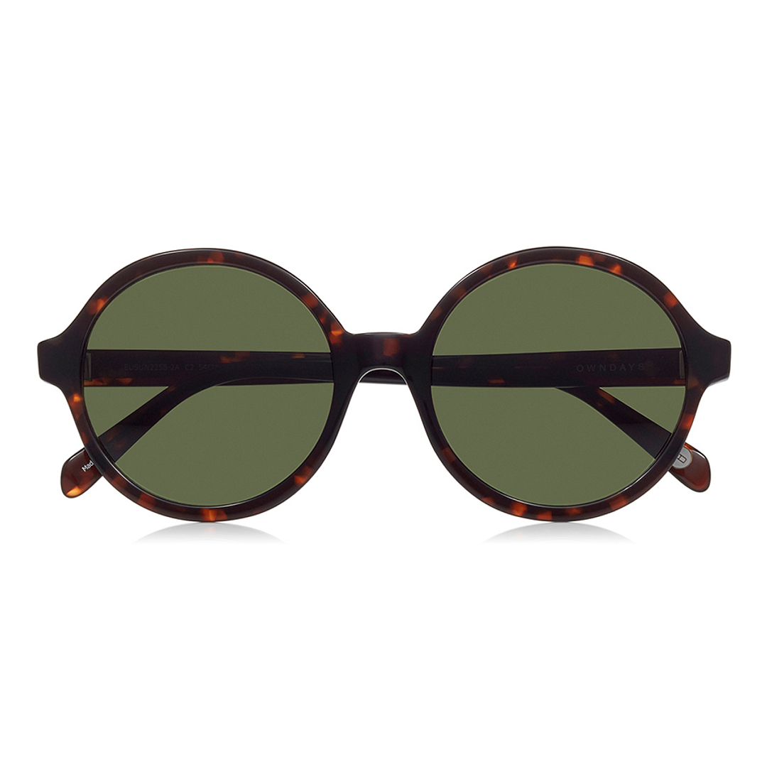 OWNDAYS | SUN Brown Demi Full Rim Round right side