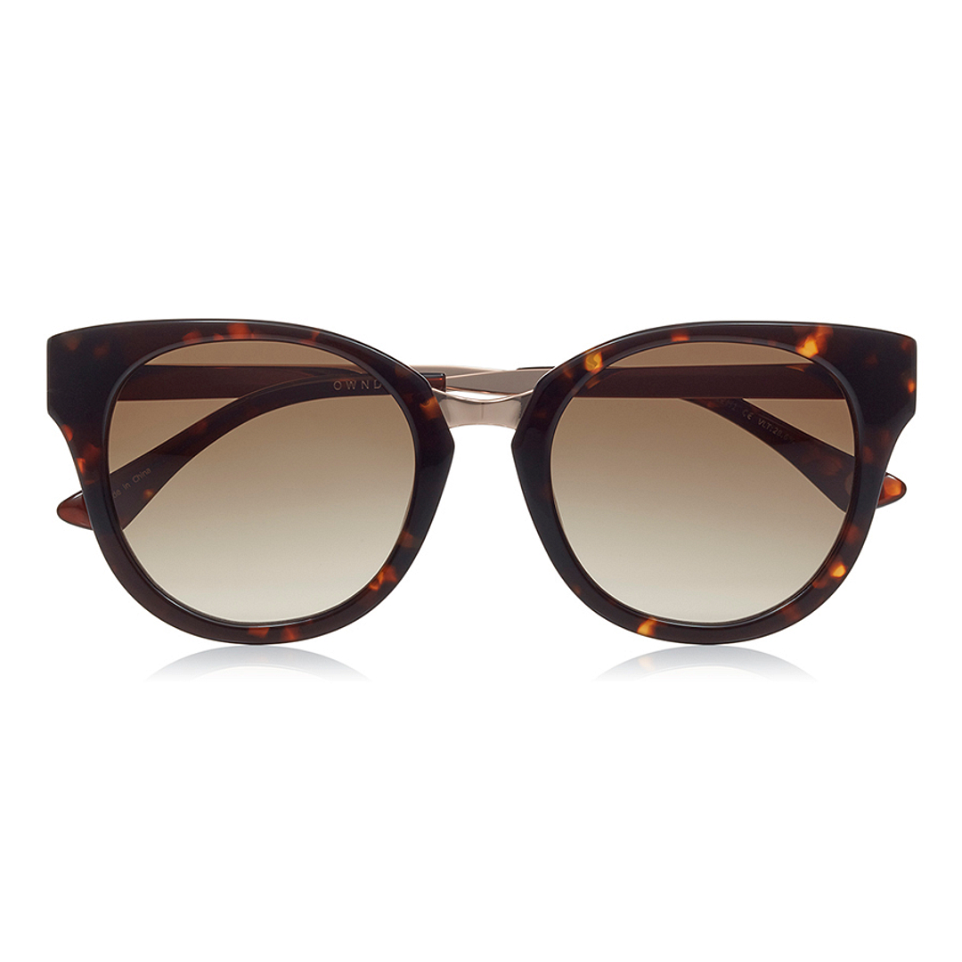 OWNDAYS | SUN Light Brown Full Rim Fox right side