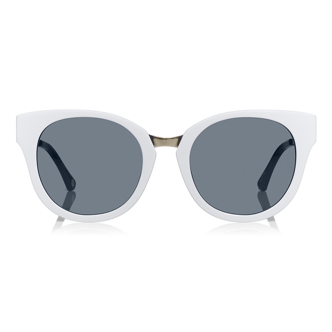 OWNDAYS | SUN White Full Rim Fox left side