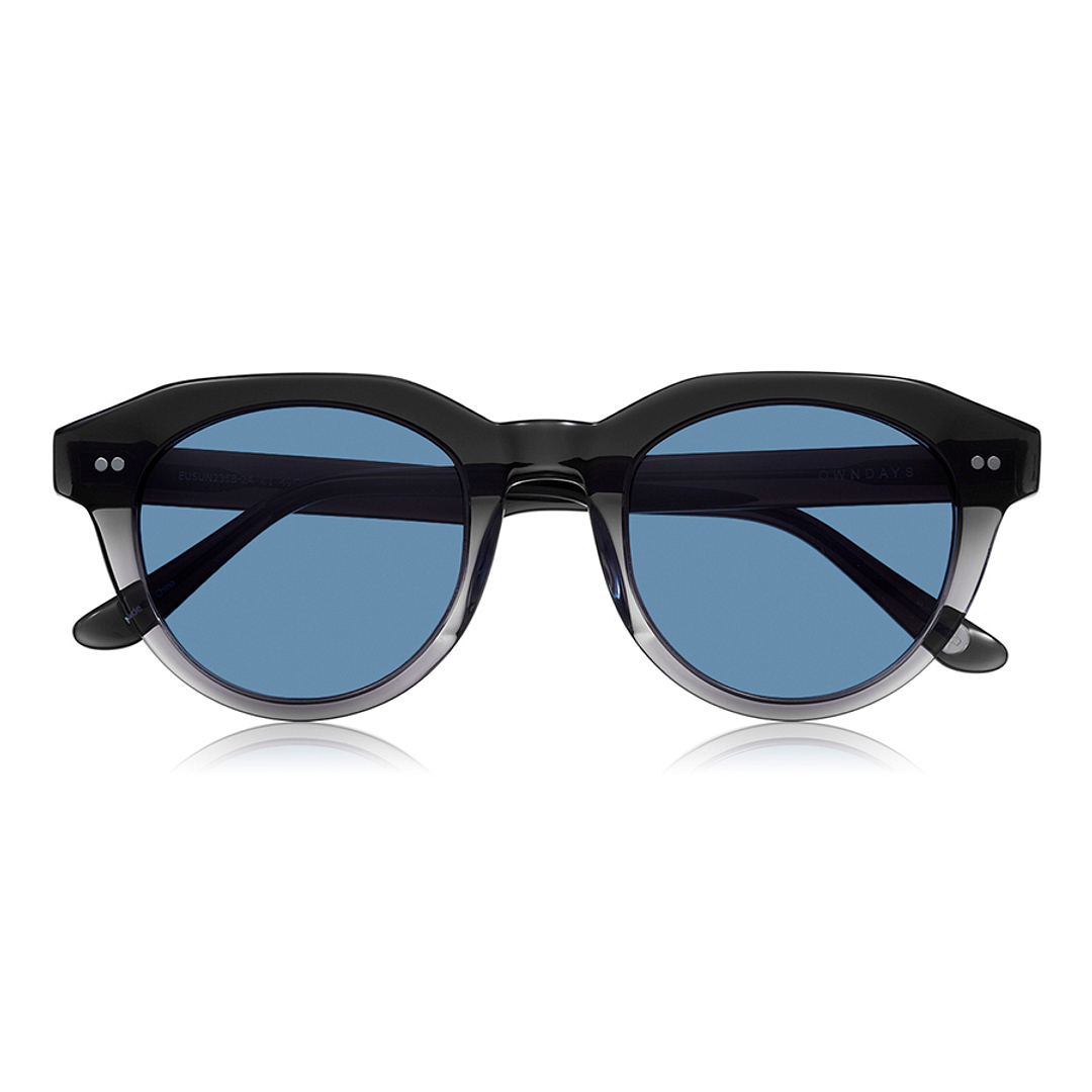 OWNDAYS | SUN Gray Full Rim Boston right side