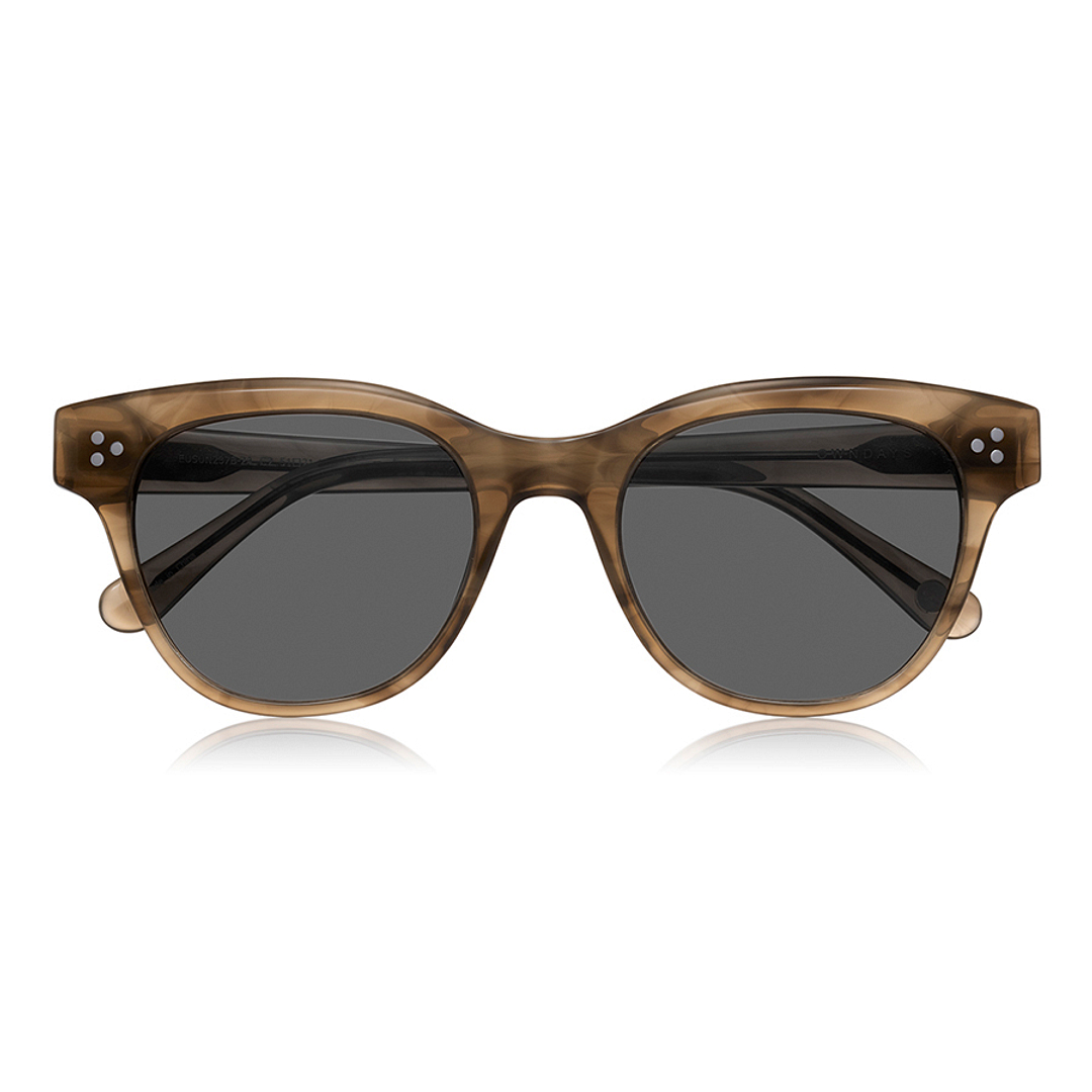 OWNDAYS | SUN Light Brown Full Rim Fox right side