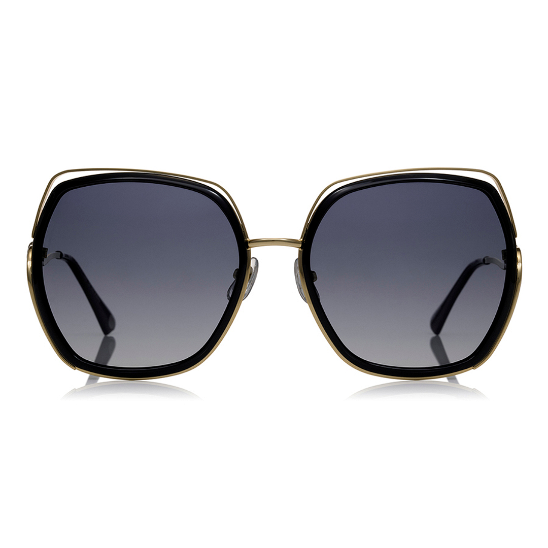 OWNDAYS | SUN Black Full Rim Polygon left side