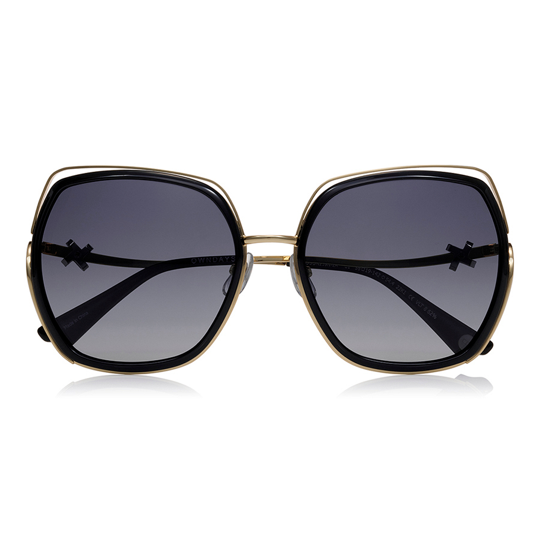 OWNDAYS | SUN Black Full Rim Polygon right side