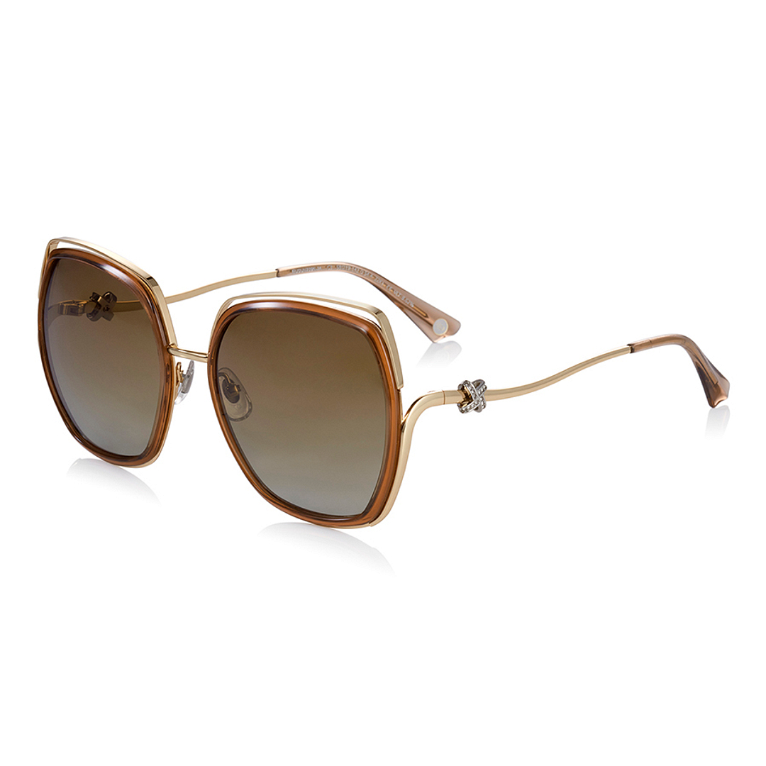 OWNDAYS | SUN Brown Full Rim Polygon right side