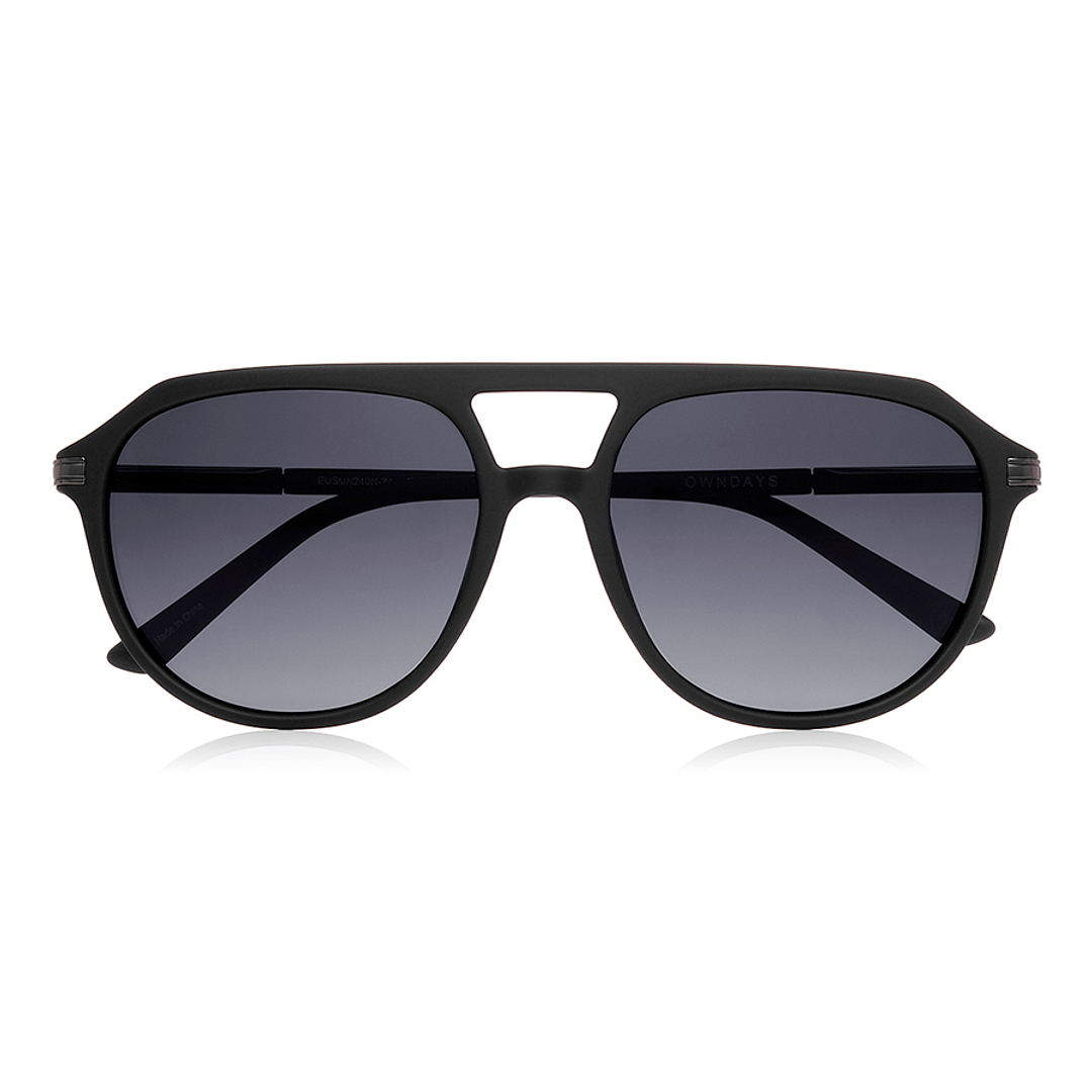 OWNDAYS | SUN Matte Black Full Rim Teardrop right side