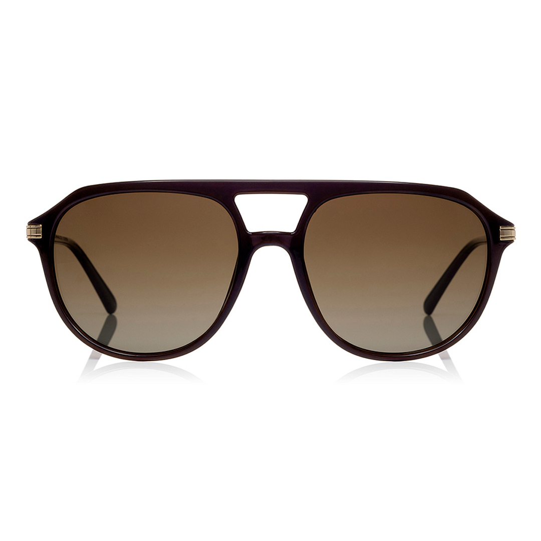 OWNDAYS | SUN Brown Full Rim Teardrop left side
