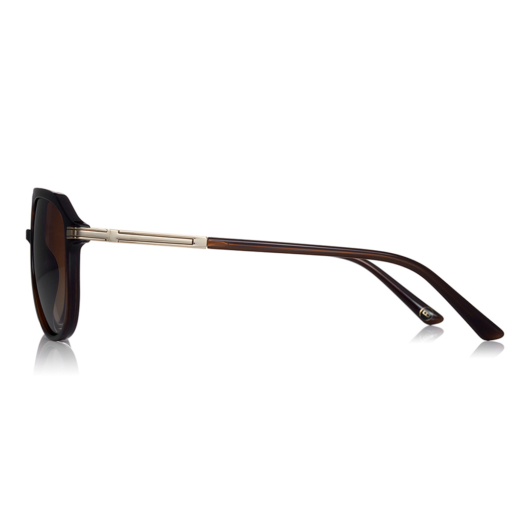 OWNDAYS | SUN Brown Full Rim Teardrop left side