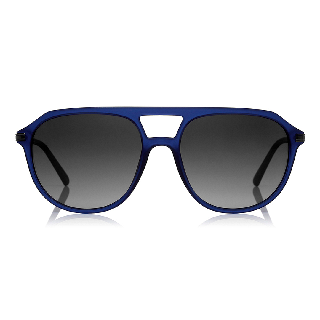 OWNDAYS | SUN Blue Full Rim Teardrop left side