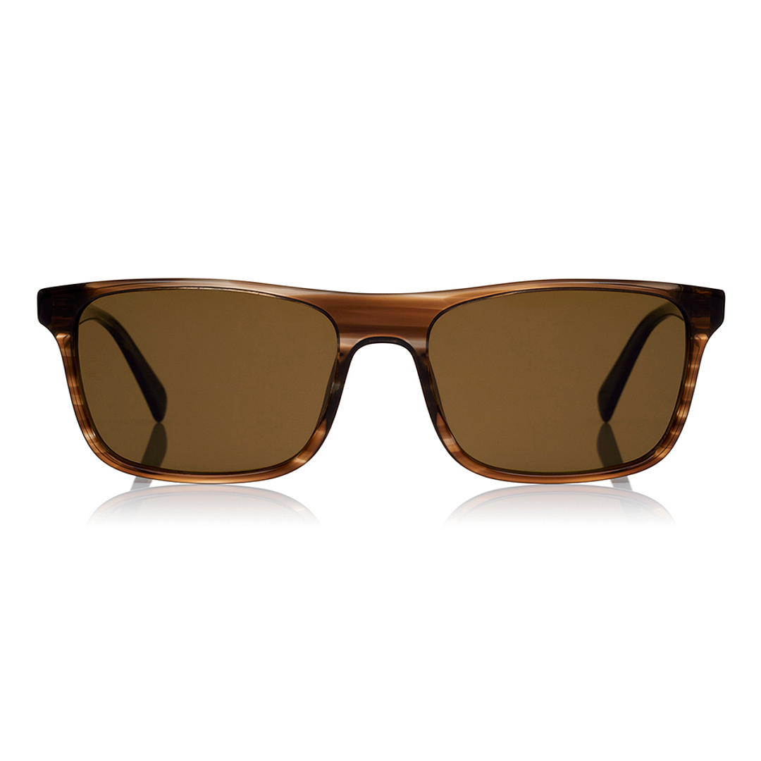 OWNDAYS | SUN Light Brown Full Rim Rectangle left side
