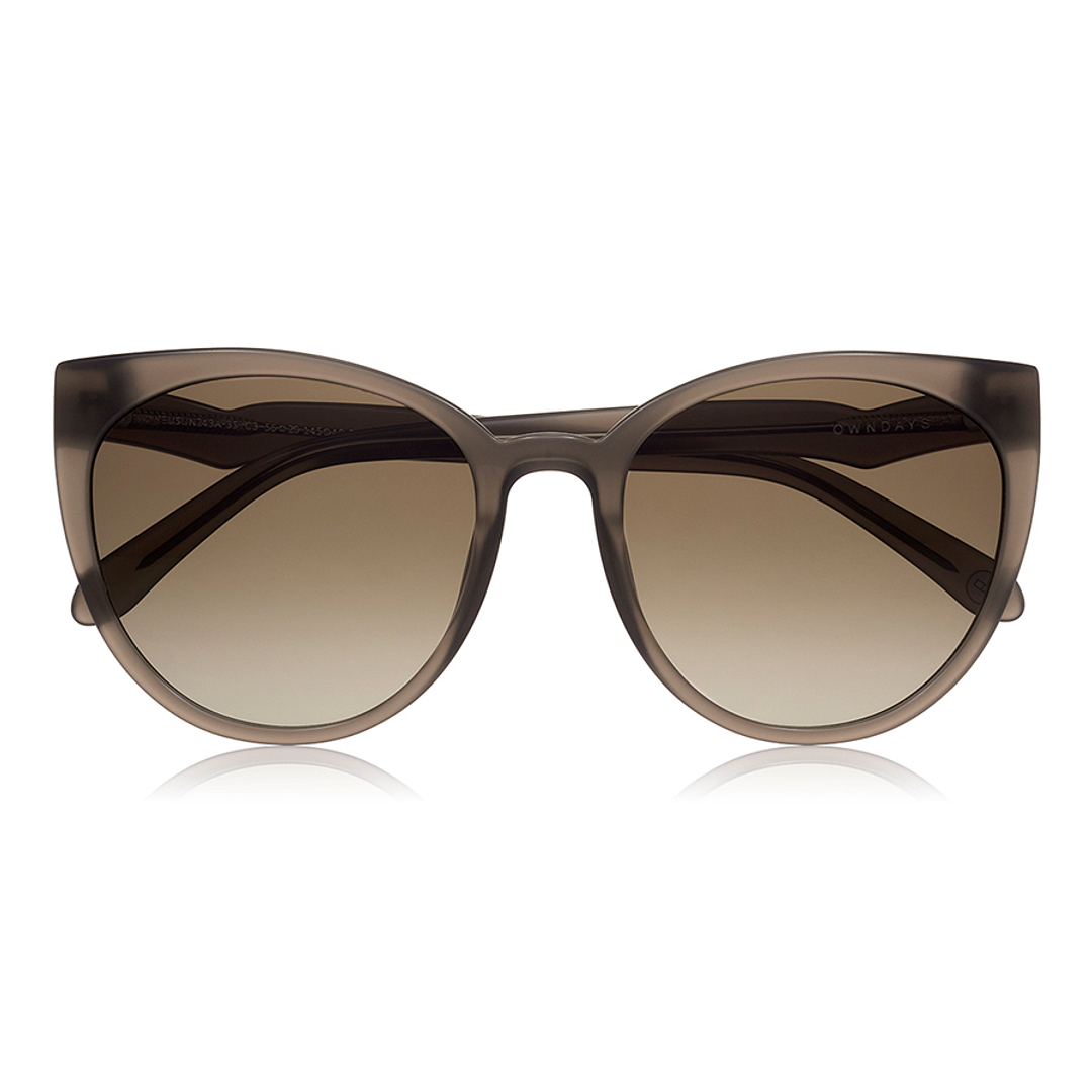 OWNDAYS | SUN Dark Beige Full Rim Fox right side