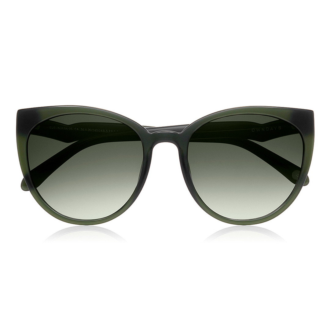 OWNDAYS | SUN Bottle Green Full Rim Fox right side