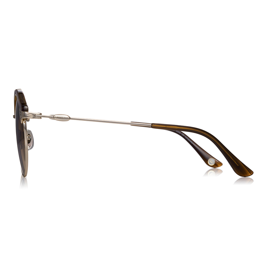 OWNDAYS | SUN Light Brown Half Rim Browline right side