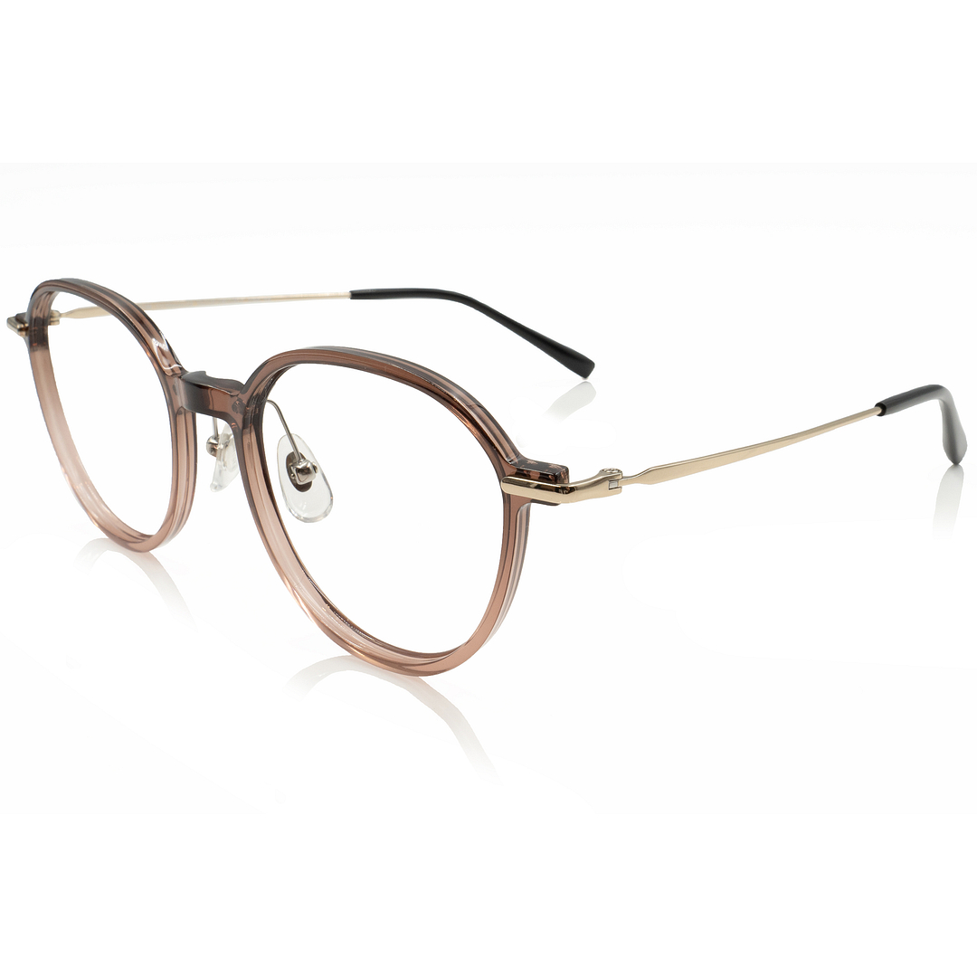 OWNDAYS | ESSENTIAL Light Brown Full Rim Crown Pant left side
