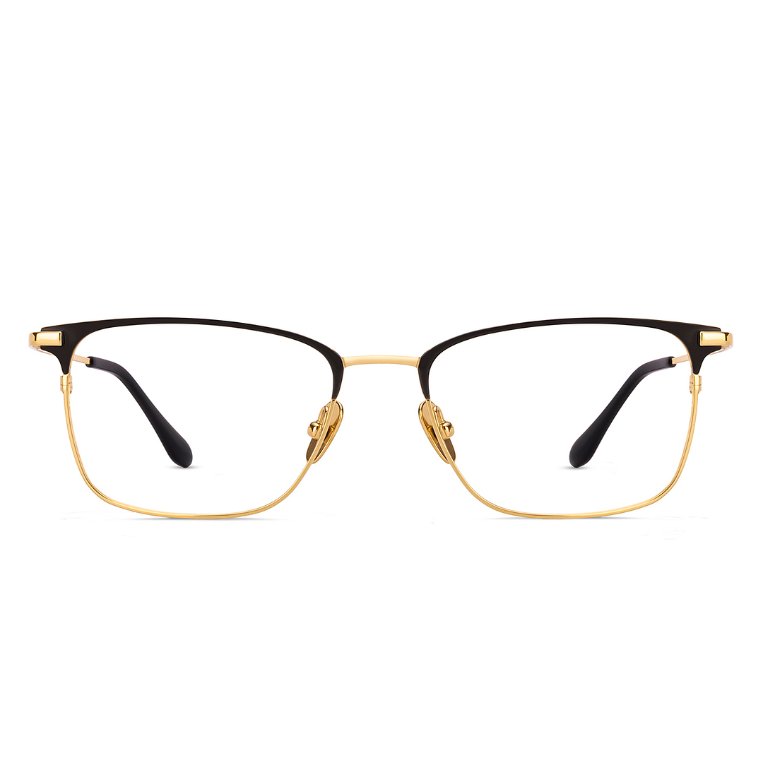 Buy Black Gold Full Rim Rectangle OWNDAYS Titanium OD E50014-C1