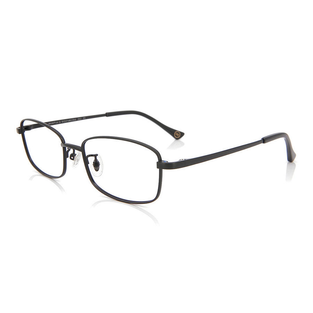 OWNDAYS | ESSENTIAL Black Full Rim Rectangle left side