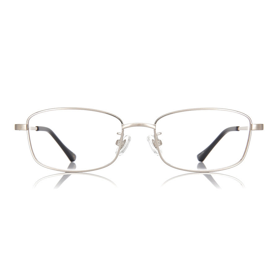 OWNDAYS | ESSENTIAL Silver Full Rim Rectangle right side