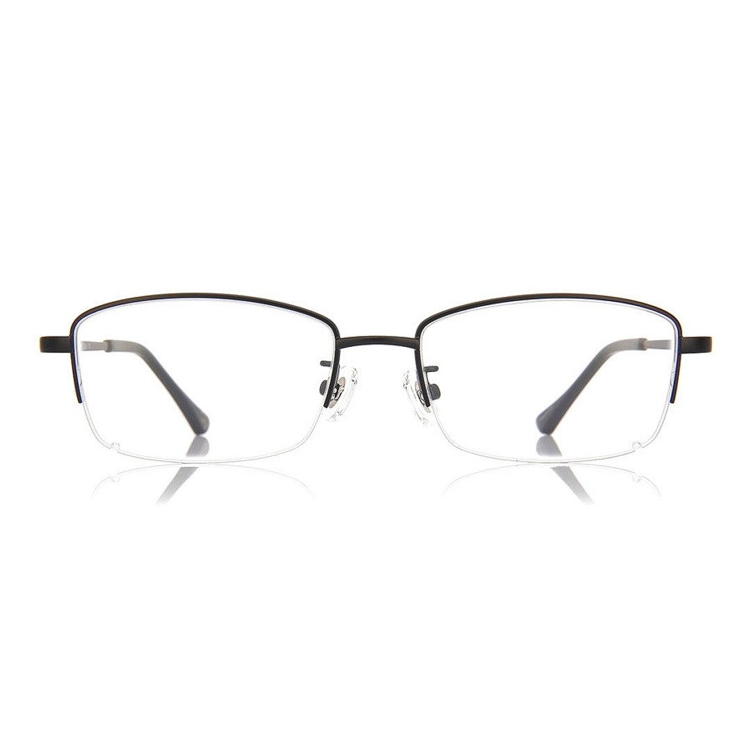 OWNDAYS | ESSENTIAL Black Full Rim Rectangle right side