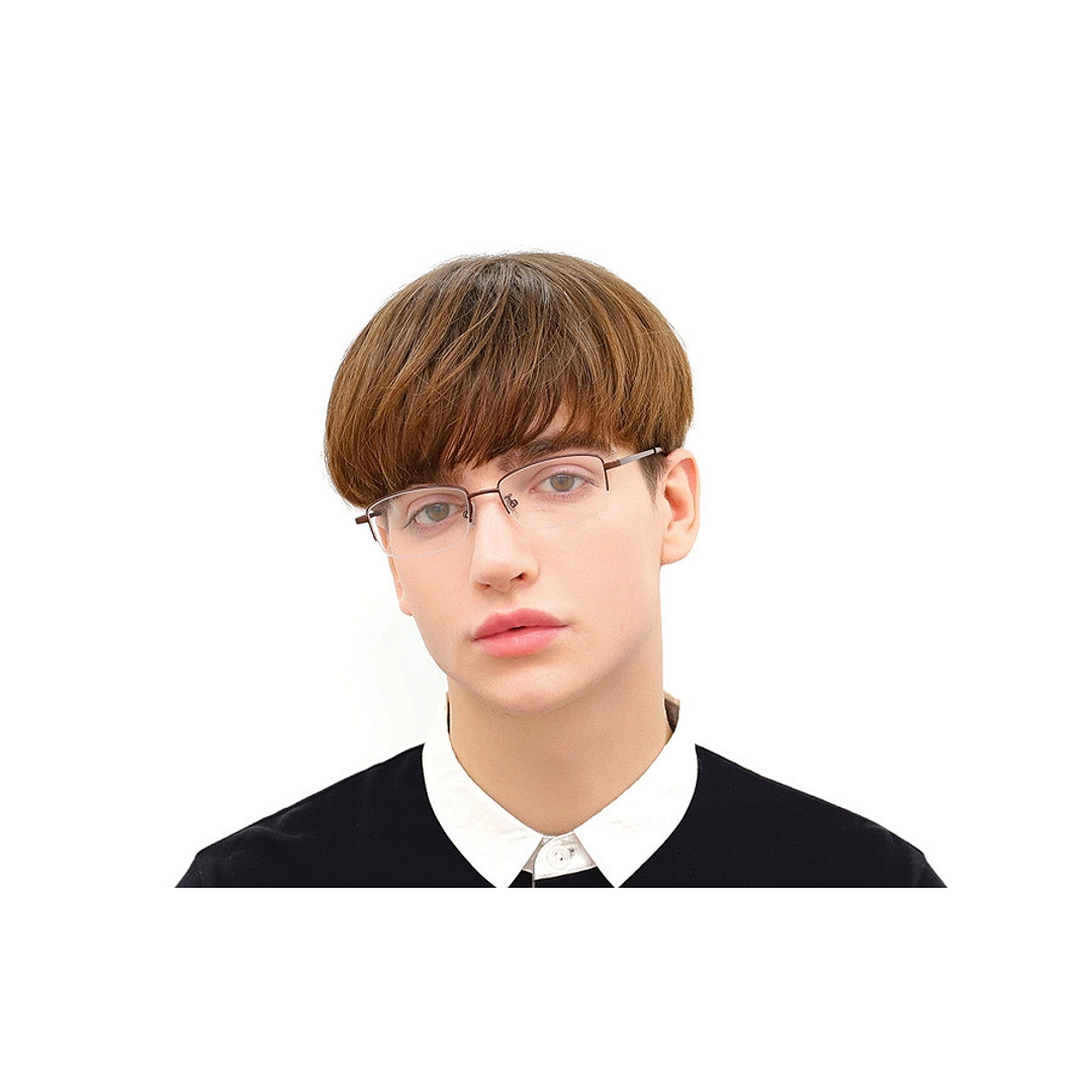 OWNDAYS | ESSENTIAL Black Full Rim Rectangle left side