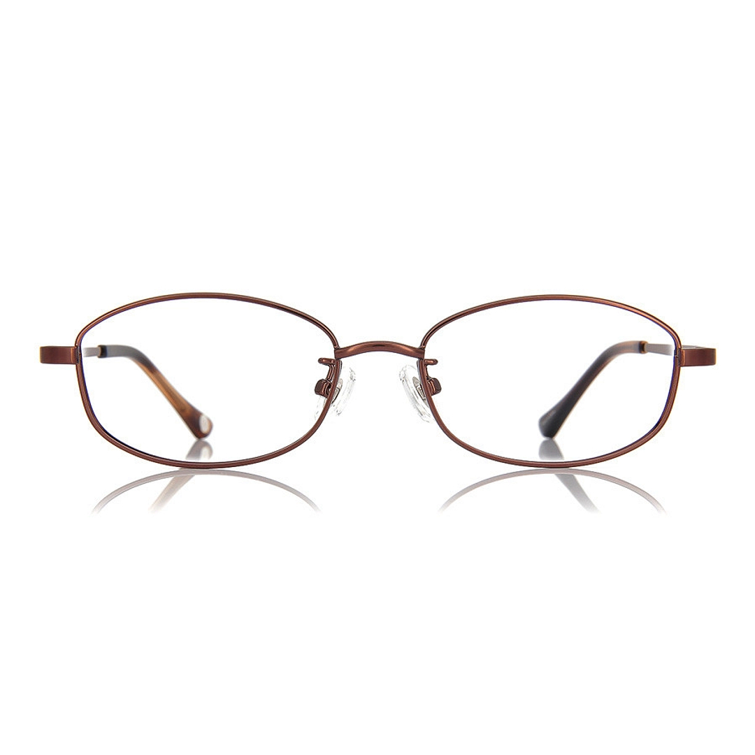 OWNDAYS | ESSENTIAL Light Brown Full Rim Barrel right side