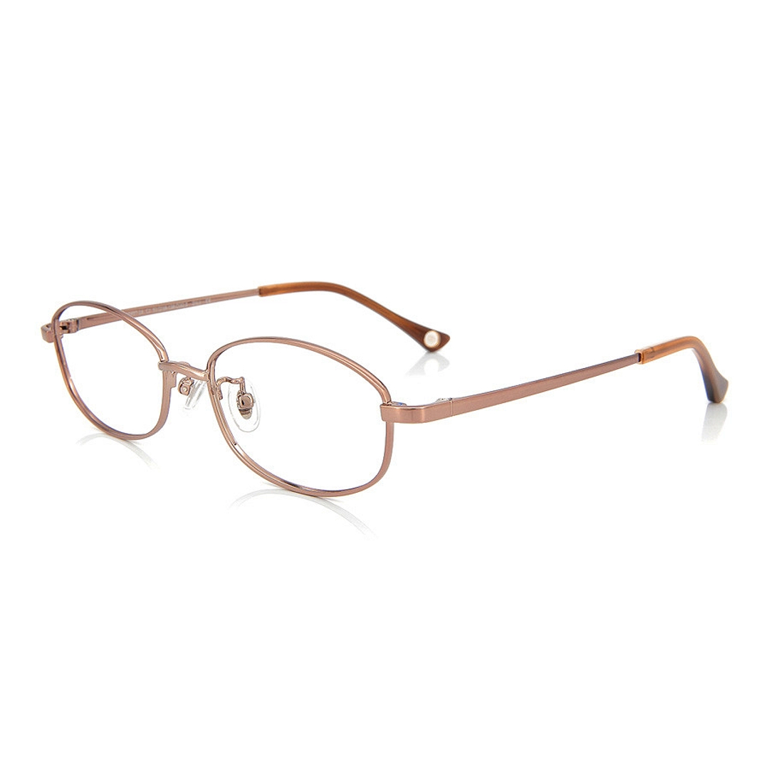 OWNDAYS | ESSENTIAL Light Brown Full Rim Barrel left side