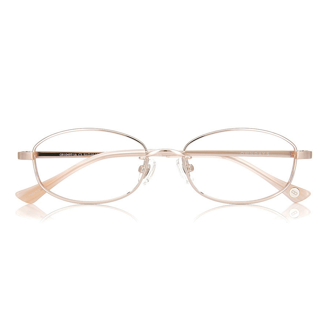 OWNDAYS | ESSENTIAL Gold Full Rim Barrel right side