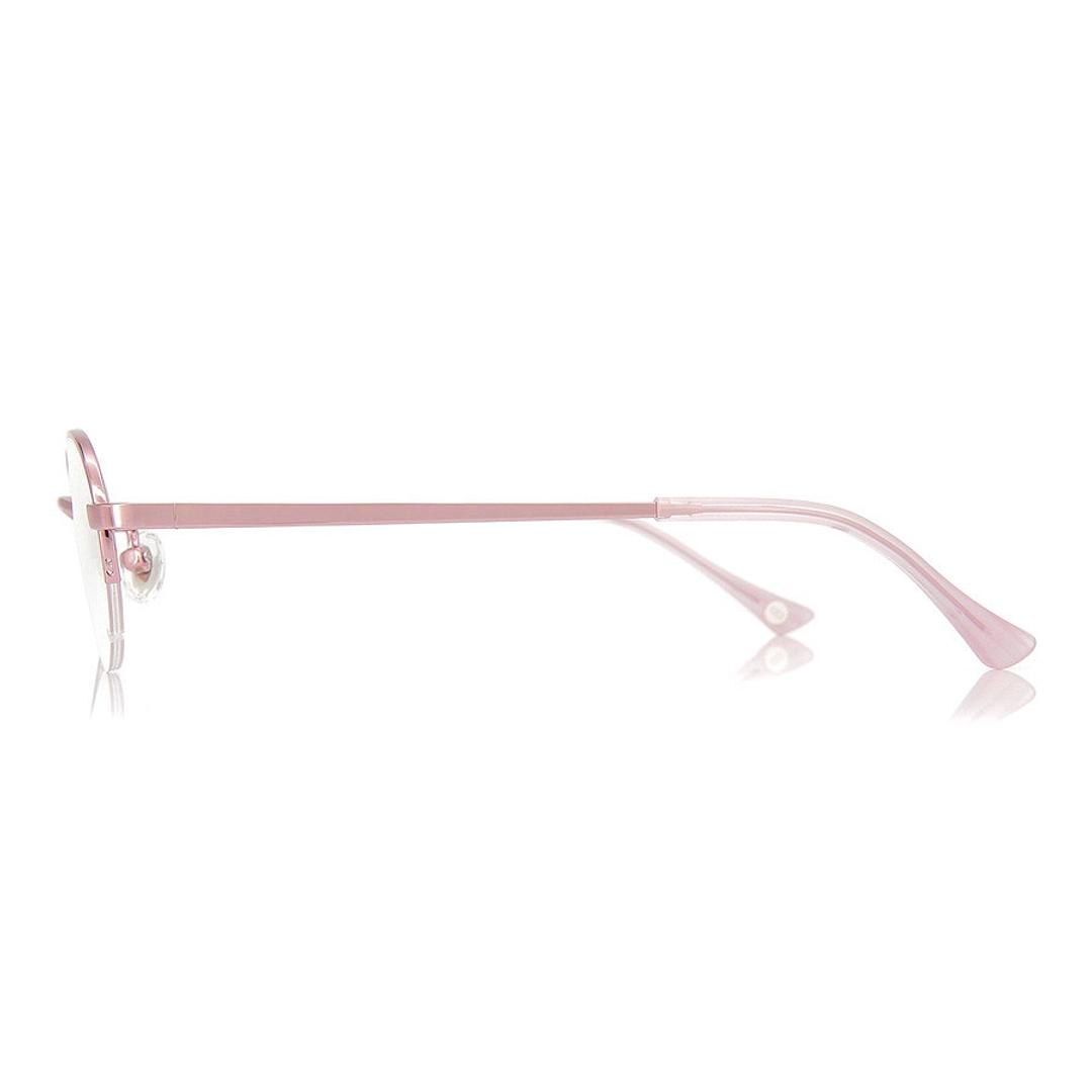 OWNDAYS | ESSENTIAL Pink Full Rim Oval left side