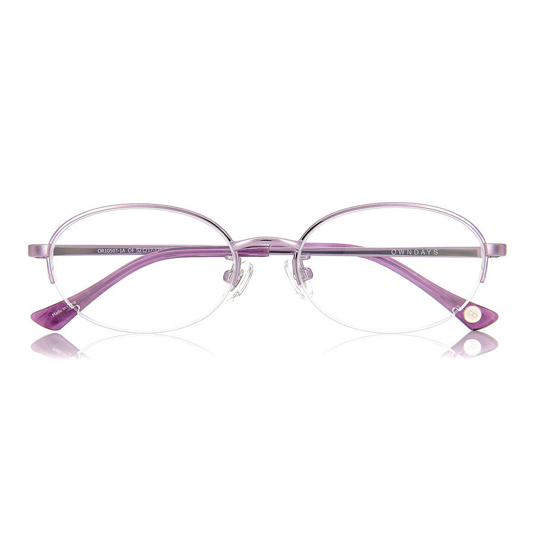 OWNDAYS | ESSENTIAL Purple Full Rim Oval right side