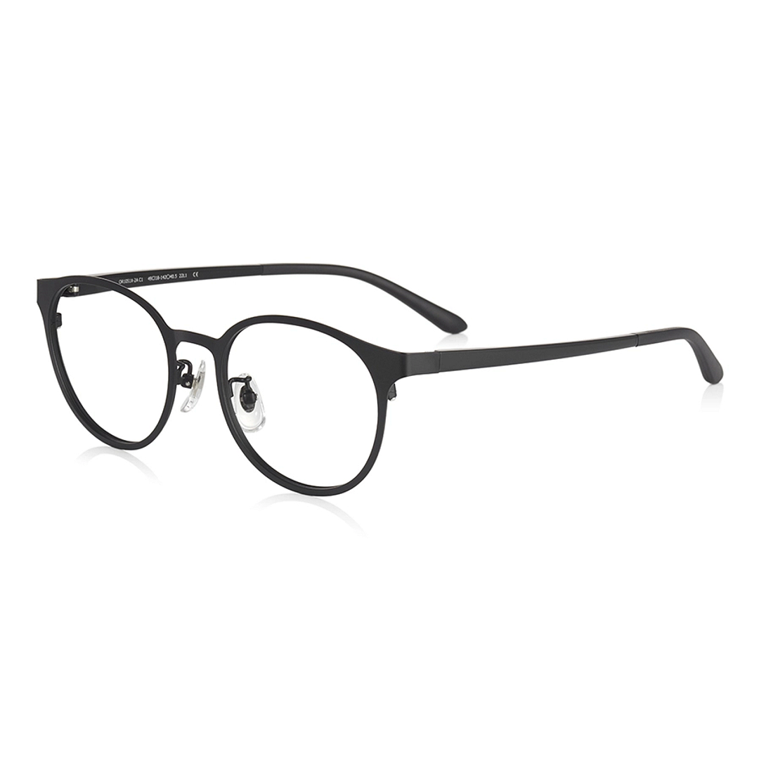 OWNDAYS | ESSENTIAL Black Full Rim Boston left side