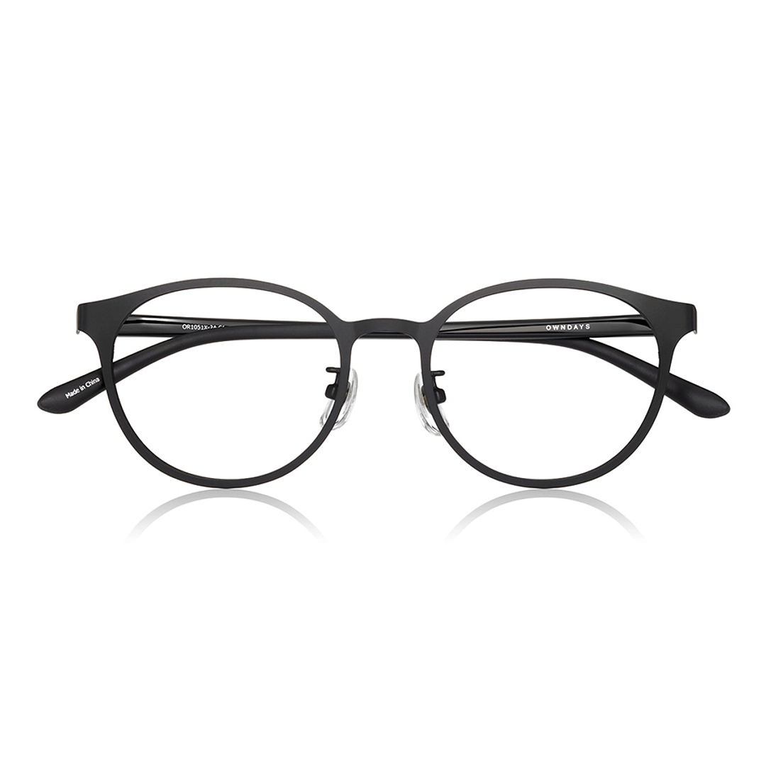 OWNDAYS | ESSENTIAL Black Full Rim Boston right side