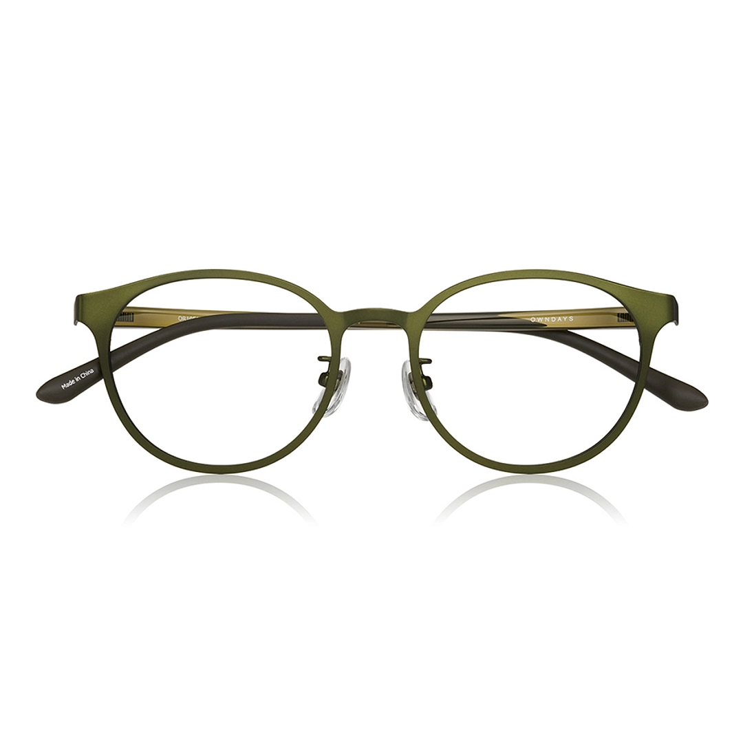 OWNDAYS | ESSENTIAL Tan Brown Full Rim Boston right side