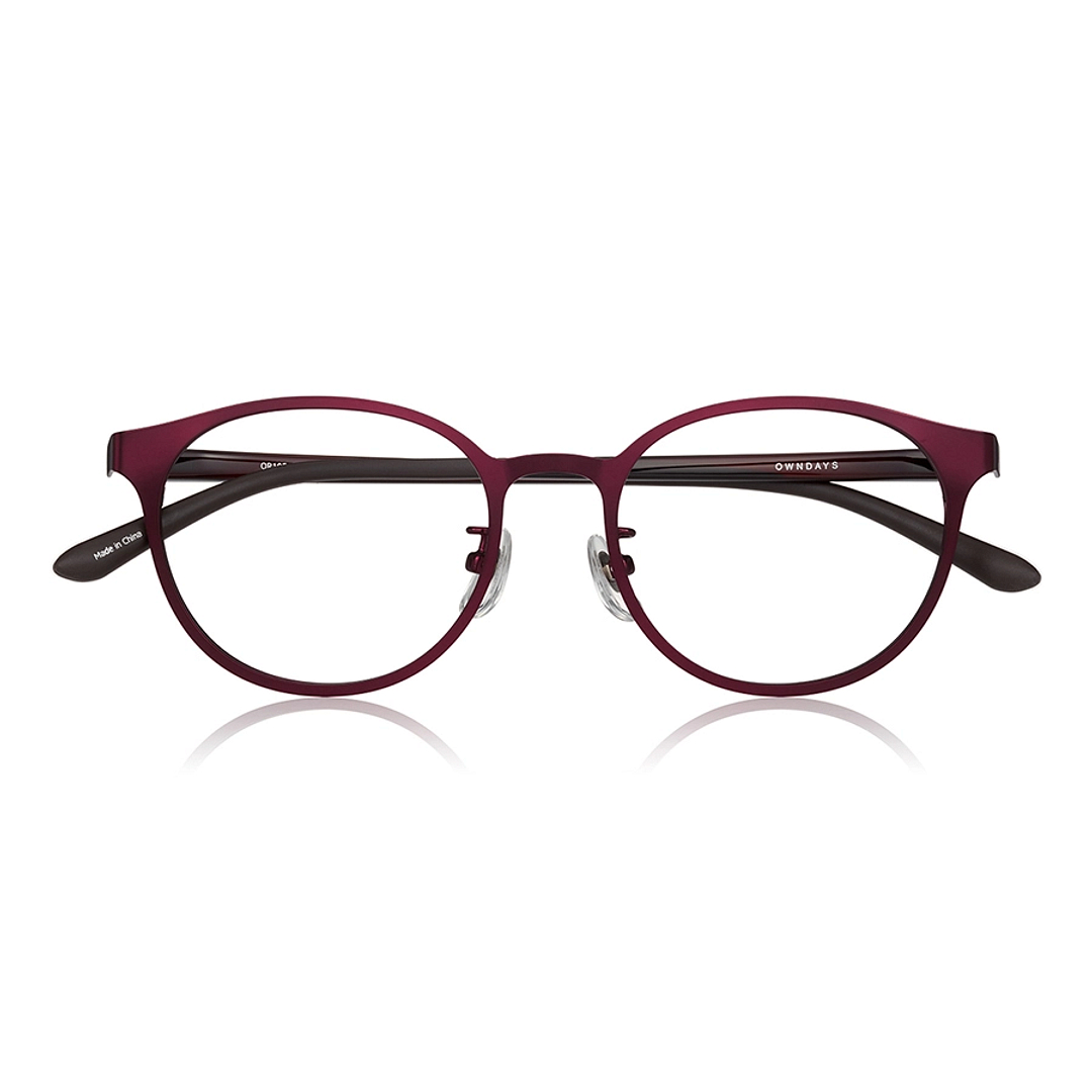 OWNDAYS | ESSENTIAL Light Brown Full Rim Boston right side