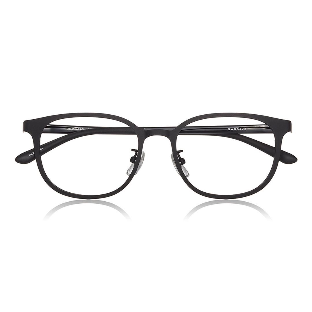 OWNDAYS | ESSENTIAL Black Full Rim Wellington right side