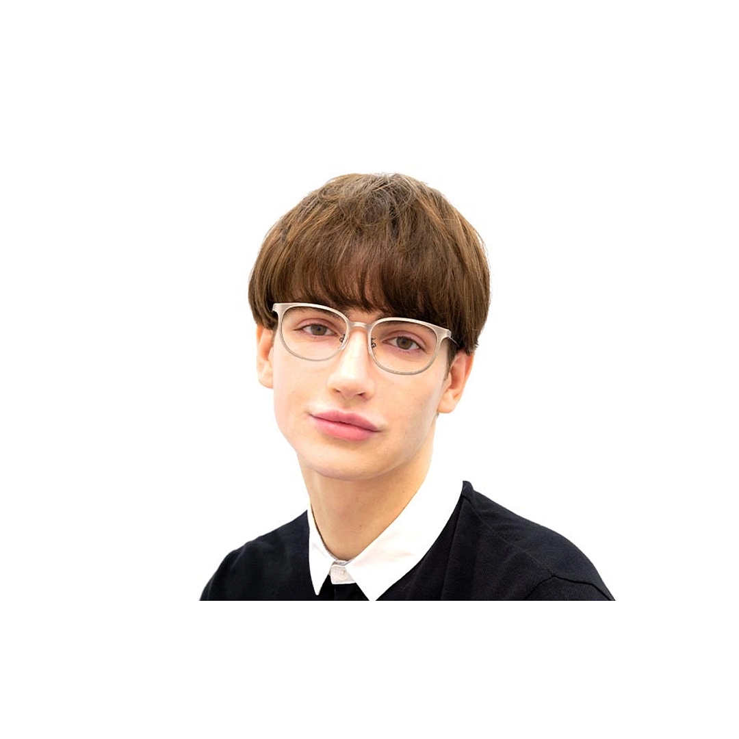 OWNDAYS | ESSENTIAL Black Full Rim Wellington left side